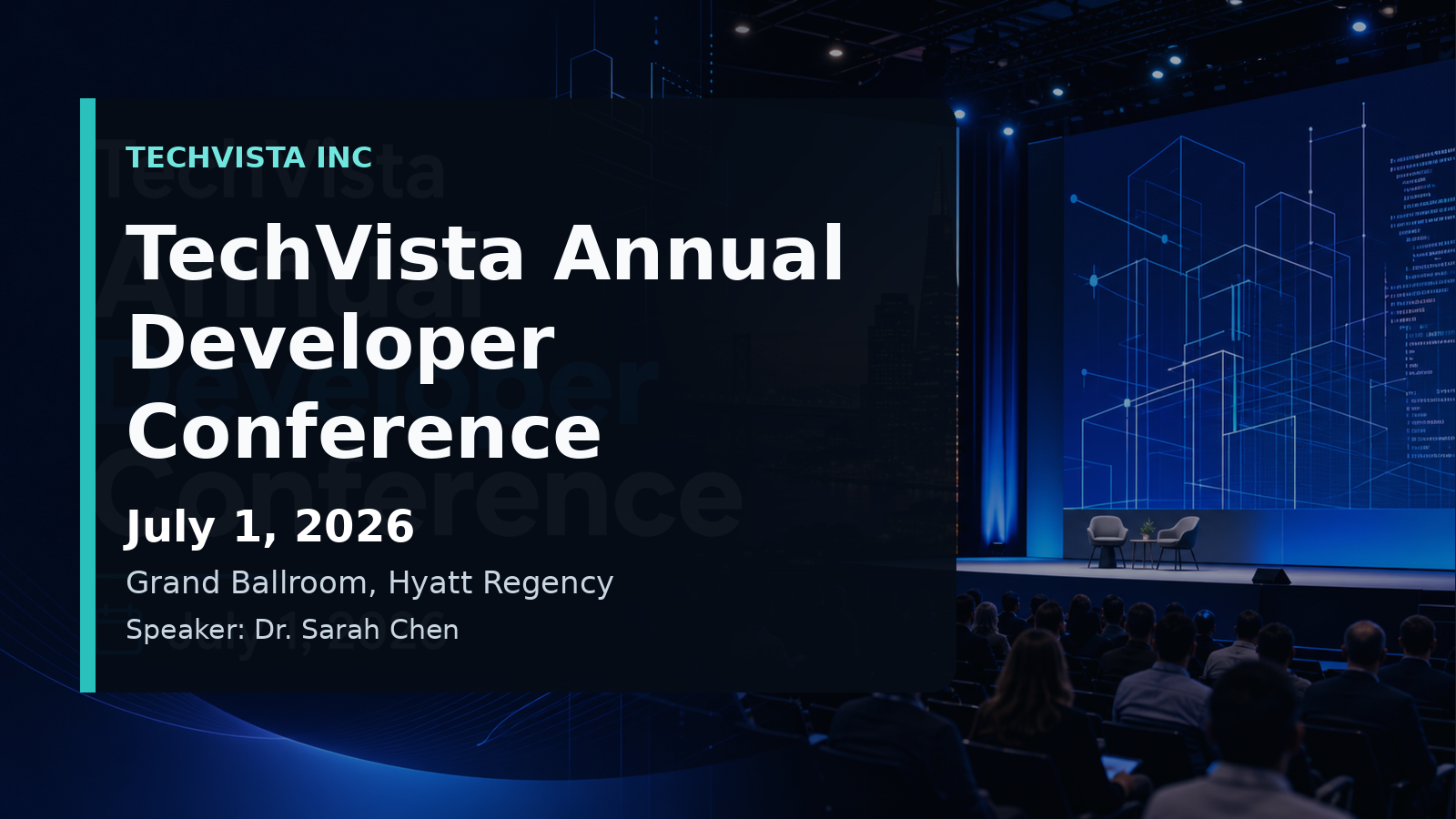 TechVista Annual Developer Conference banner