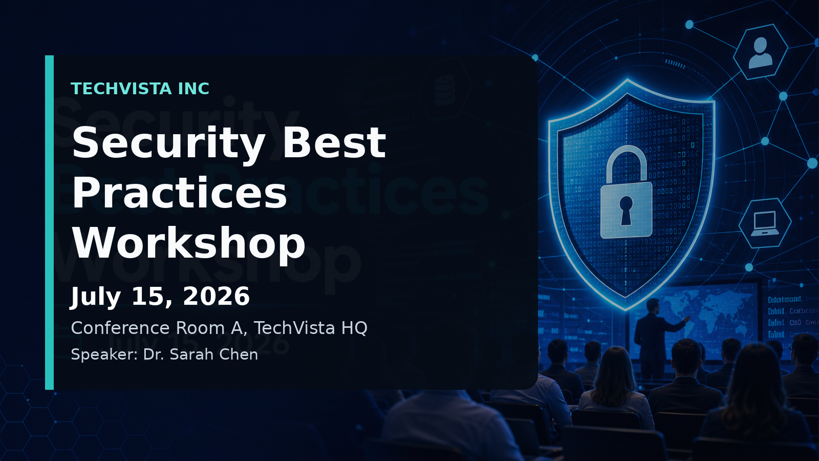 Security Best Practices Workshop banner